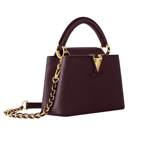 Louis Vuitton Bag | Capucines Mini Bag Wine Red Taurillon Leather