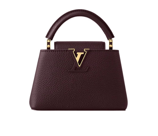 Louis Vuitton Bag | Capucines Mini Bag Wine Red Taurillon Leather