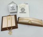 Versace Jewelry | Medusa Enamel & Crystal Greca Set