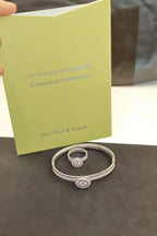 Van Cleef & Arpels Jewelry | Diamond Motif Bracelet and Ring Set