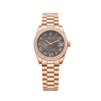 Rolex Watch | Datejust Diamond Bezel Black Dial
