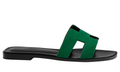 Hermes Slipper | Oran Electric Green