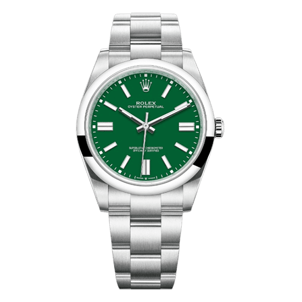 Rolex | Oyster Perpetual Green Index Dial - Free & Fast UAE Shipping