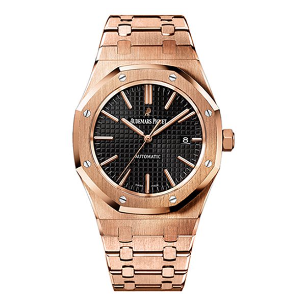 Audemars Piguet Watch | Royal Oak Selfwinding Yellow Gold Dark brown Dial