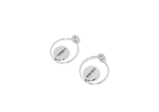 Messika Jewelry | White Silver Earings Set