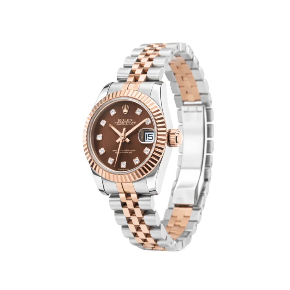 Rolex Watch | Datejust Two-Tone Chocolate Diamond
