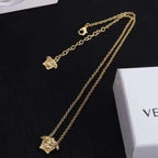 Versace Jewelry | Turquoise Greca Enamel Set White Gold