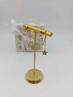 Dior Jewelry | Star Multi Layer Necklace Earrings Set Gold Finish Metal