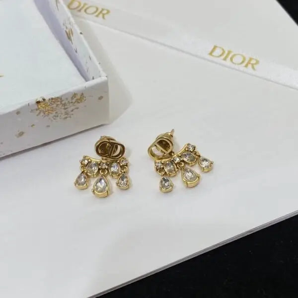 Dior Jewelry | Pearl Chain Drop Earring Gold