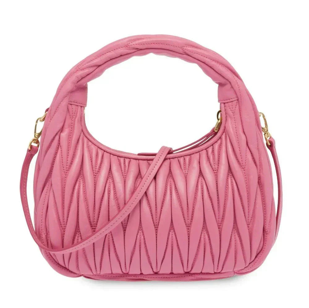 MIUMIU Wander Shoulder Bag in Matelassé Nappa Leather "Pink" - Bagistaofficial