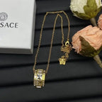 Versace Jewelry | La Medusa Crystal Medallion Necklace