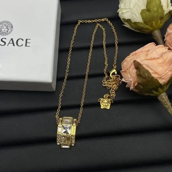 Versace Jewelry | La Medusa Crystal Medallion Necklace
