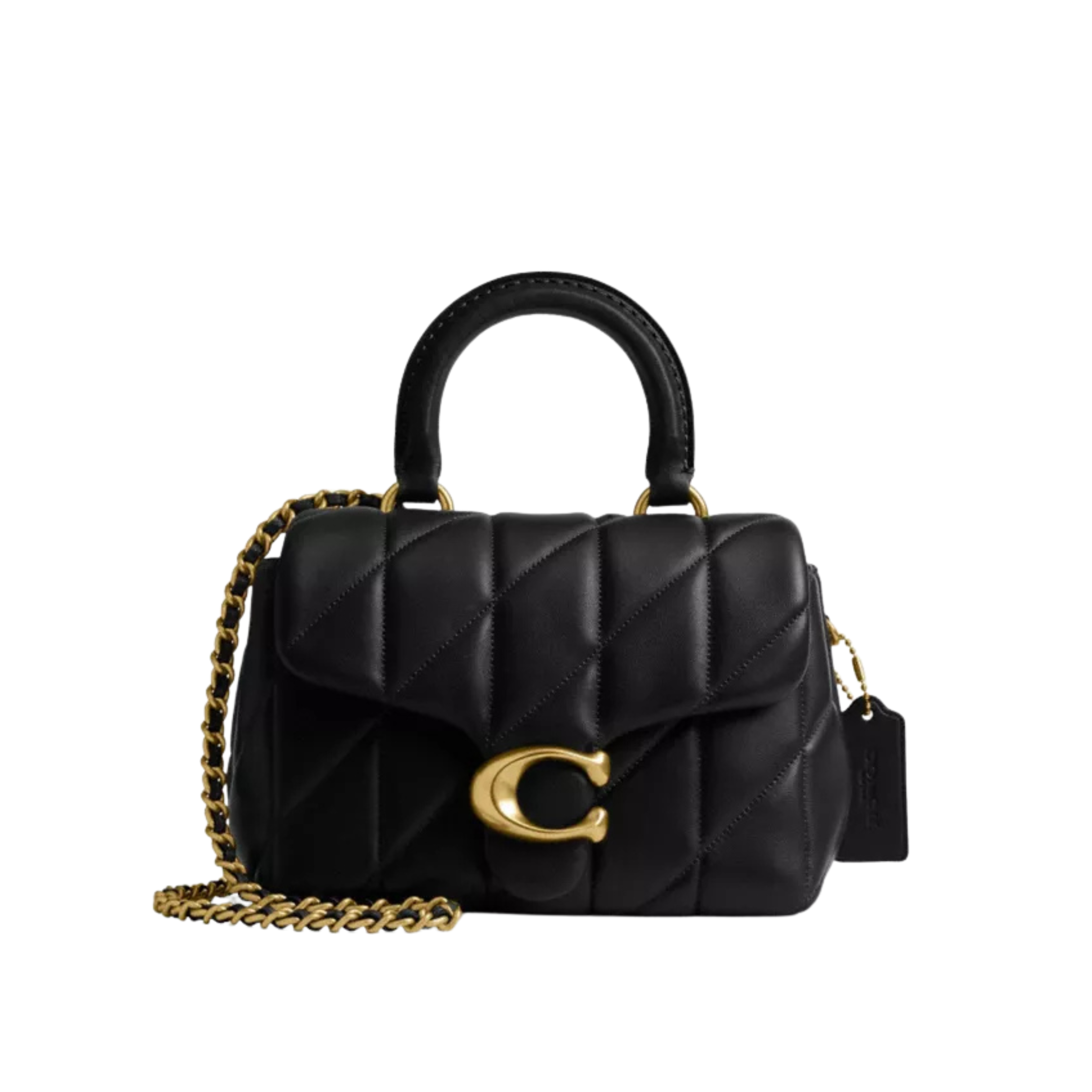 Coach Bag | Black Quilted Nappa Leather Times Square