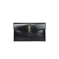YSL Bag | Uptown Pouch Black Calfskin Leather
