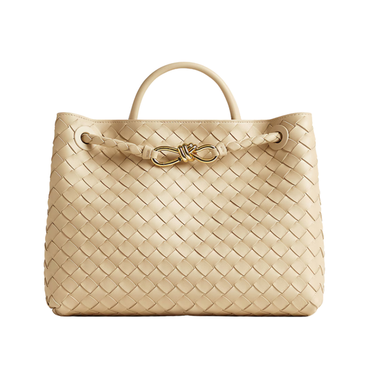 Bottega Veneta Bag | Andiamo Beige Leather Tote Bag