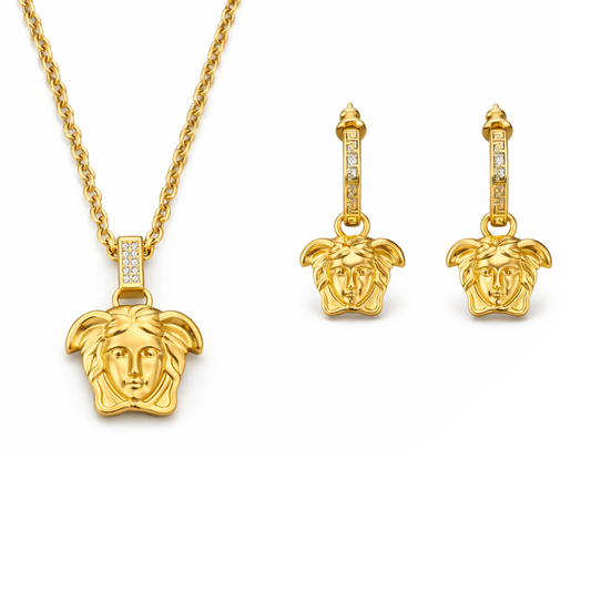 Versace Jewelry | La Medusa Crystal Greca Set