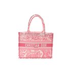 Dior Bag | Canvas Embroidered Tote Pink