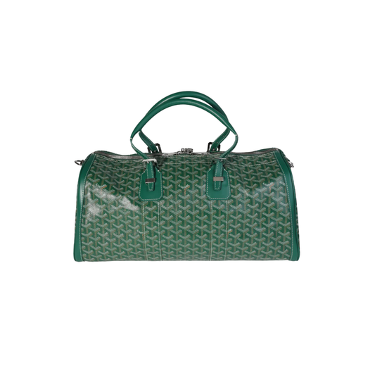 Goyard Bag | Barrel 40 Green Canvas