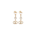 Valentino Jewelry | VLogo Signature Earings Pearl Set Gold