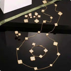 Van Cleef & Arpels Jewelry | Jewelry Set Gold Full Crystals