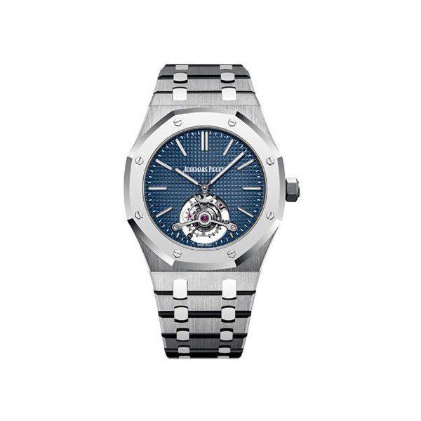 Audemars Piguet Royal Oak Selfwinding Flying Tourbillon Stainless Steel Blue Dial Watch premium replica - image 1