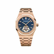 Audemars Piguet Royal Oak Selfwinding Flying Tourbillon Pink Gold Smoked Blue Dial Watch premium replica - image 1