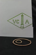 Van Cleef & Arpels Jewelry | Perlee Beads Silver Bracelet and Ring Set