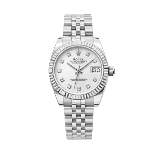 Rolex Datejust Oystersteel White Dial Watch premium replica - image 1