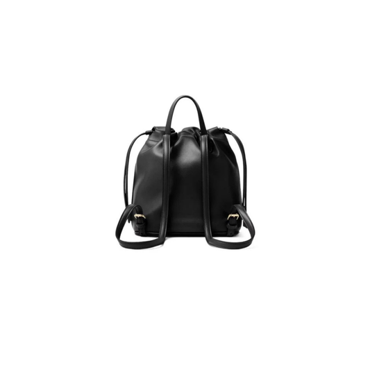 Fendi Bag | Women's Black FF Clasp Drawstring Backpack