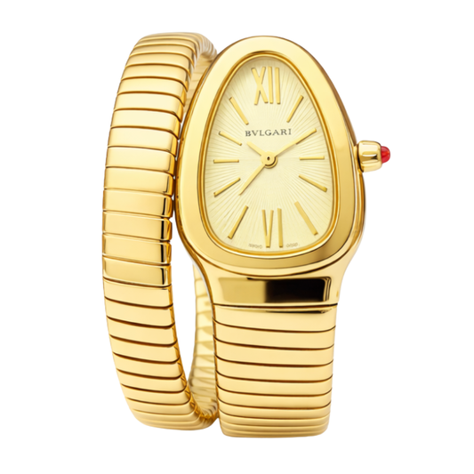Bvlgari Watch | Serpenti Tubogas Spiral Steel Yellow Gold