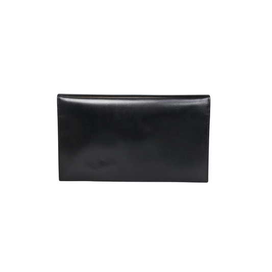 YSL Bag | Uptown Pouch Black Calfskin Leather