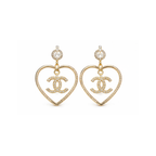 Chanel Jewelry | Square Pearl & Black Cabochon CC Drop Earrings