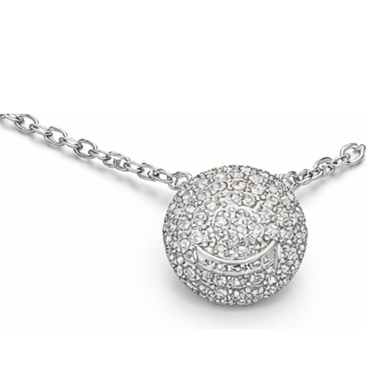 Versace Jewelry | Crystal Pavé Medusa Sphere Necklace