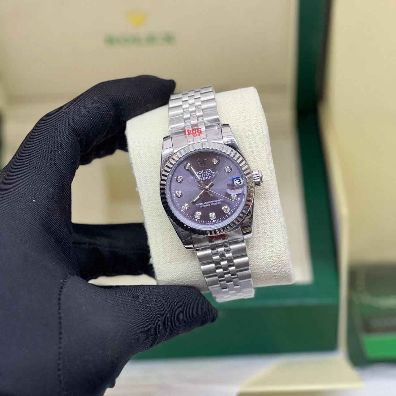 Rolex Watch | Datejust Oystersteel Purple Dial