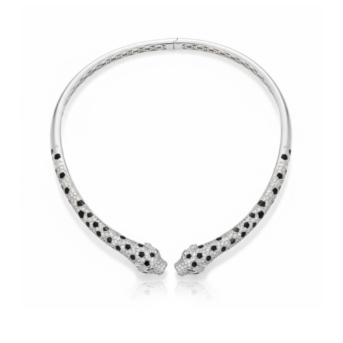 Cartier Panther Bracelet Necklace Set Jewelry premium replica - image 1