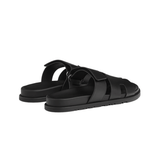 Hermès Slipper | Chypre Black Calfskin