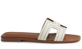Hermès Slipper | Oran White