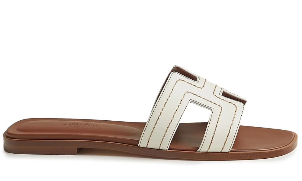 Hermès Slipper | Oran White