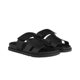 Hermès Slipper | Chypre Black Calfskin