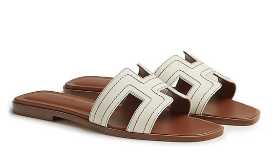 Hermès Slipper | Oran White