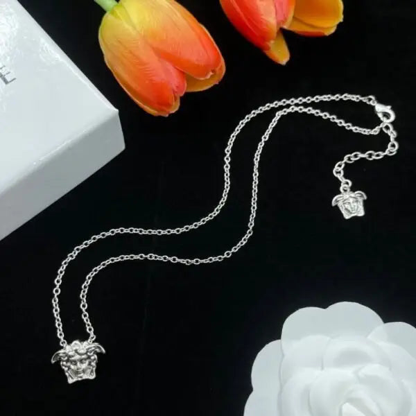 Versace Jewelry | Crystal Pavé Medusa Sphere Necklace