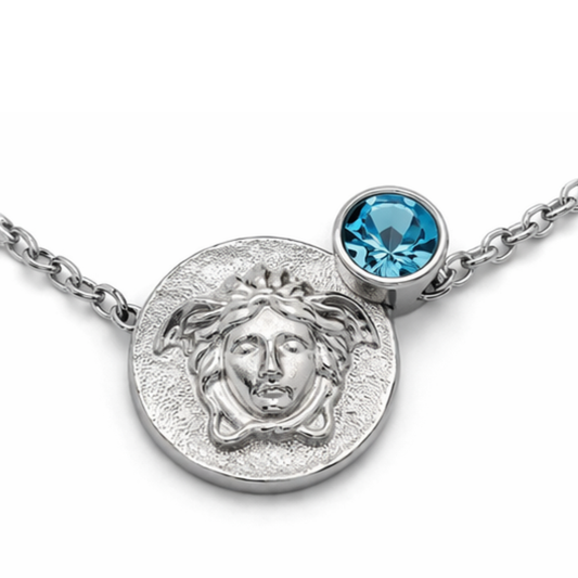 Versace Jewelry | La Medusa Crystal Medallion Necklace