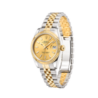 Rolex Watch | Datejust Golden Dial Fluted Bezel