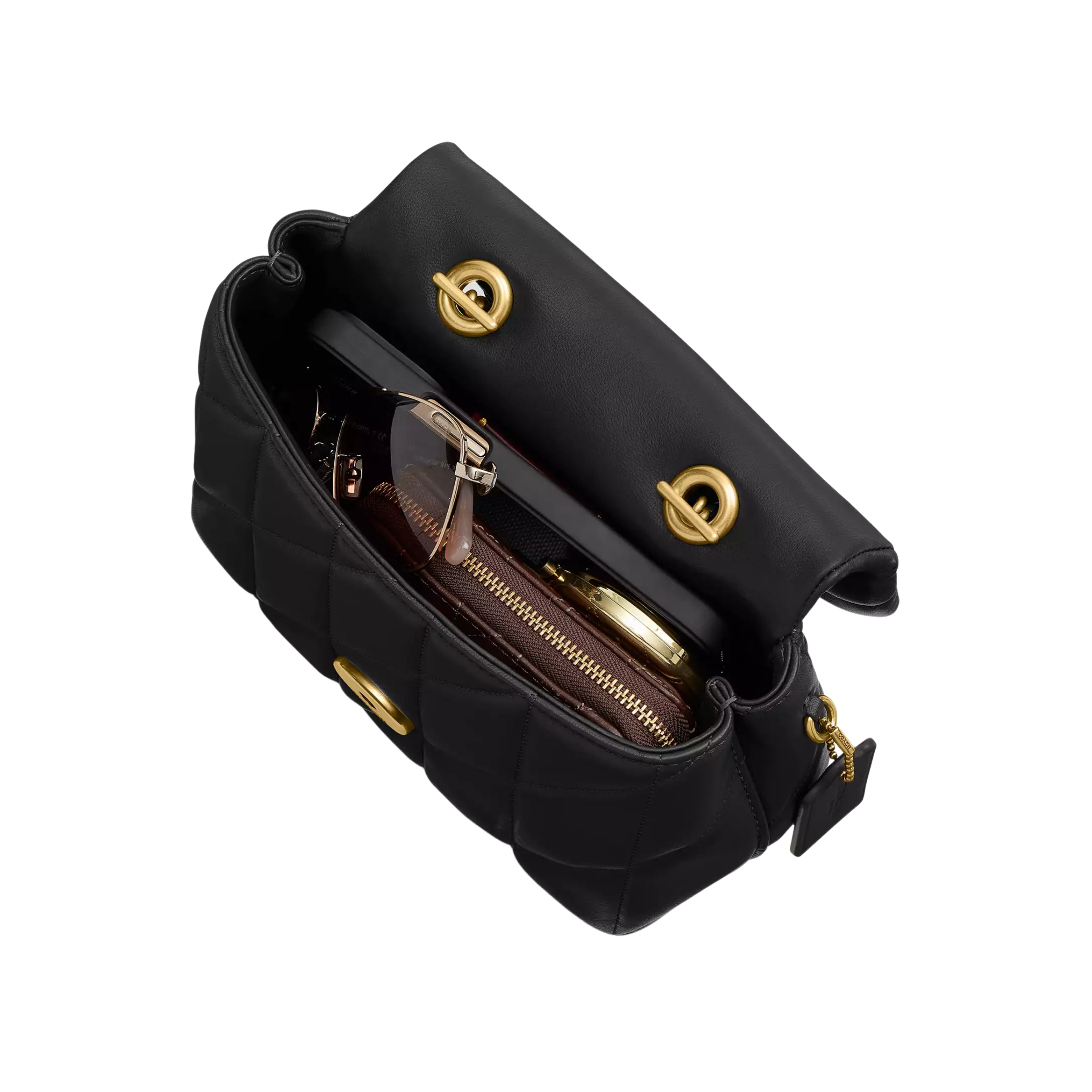 Coach Bag | Black Quilted Nappa Leather Times Square