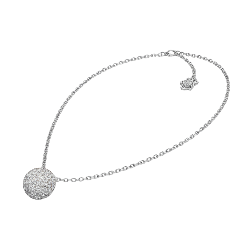 Versace Jewelry | Crystal Pavé Medusa Sphere Necklace