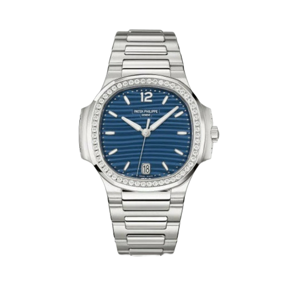 Patek Philippe Nautilus Blue Dial Silver Watch premium replica - image 1