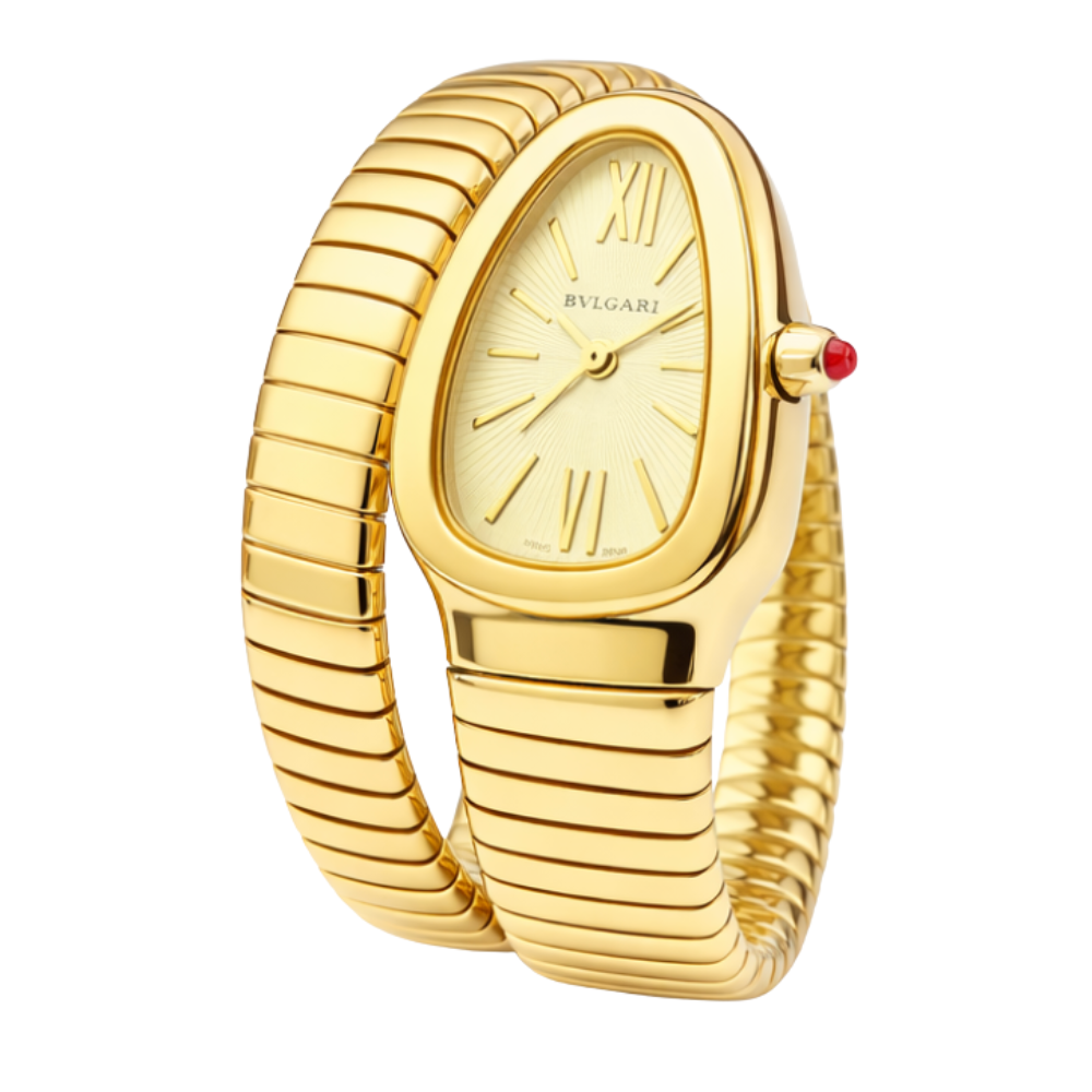 Bvlgari Watch | Serpenti Tubogas Spiral Steel Yellow Gold