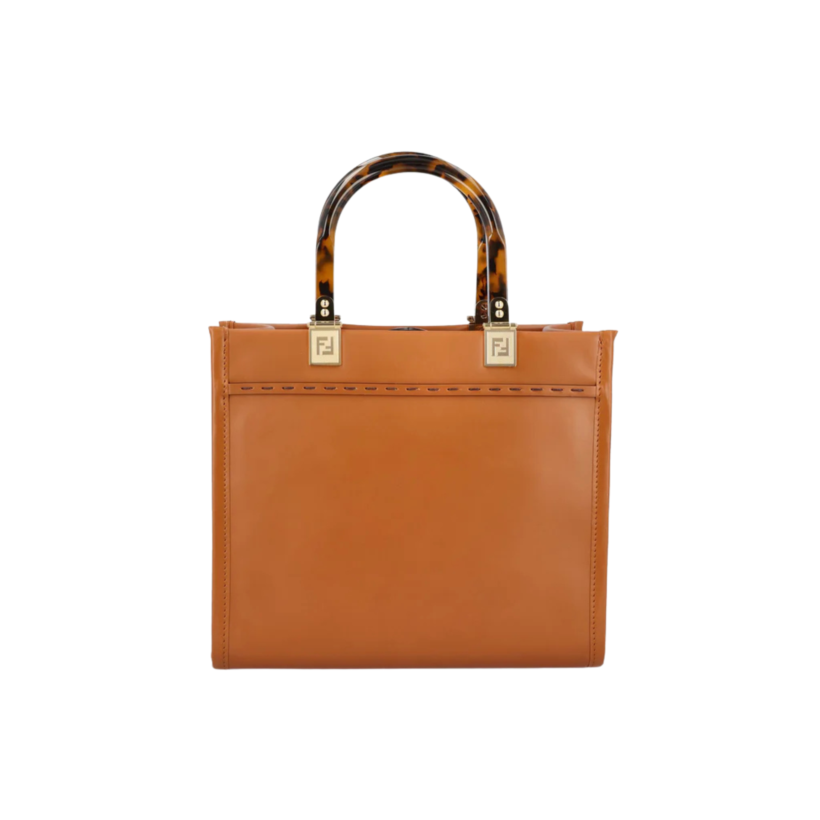 Fendi Bag | Sunshine Small Tote Bag Brown Calf Leather