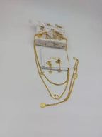 Dior Jewelry | Star Multi Layer Necklace Earrings Set Gold Finish Metal