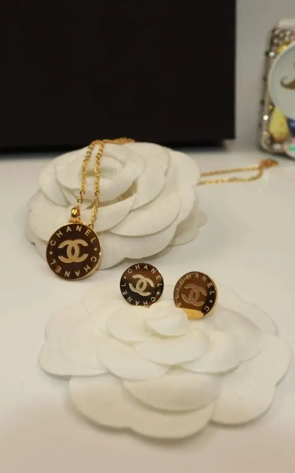 Chanel Jewelry | Vintage Inspired CC Medallion Gold Tone Resin